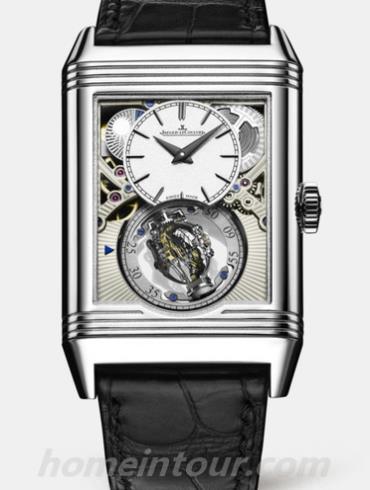 积家3946420男表Reverso翻转系列-黑色表带/表径51.1 X 31mm