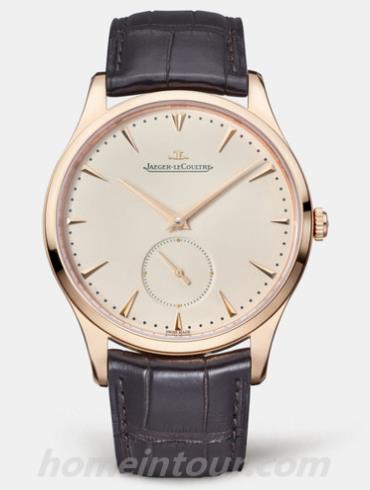 积家1352520男表Master大师系列-深棕色表带/表径40mm