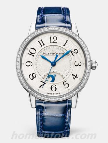 积家3448430女表约会系列-蓝色表带/表径34mm