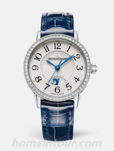 积家3468430女表约会系列-蓝色表带/表径29mm