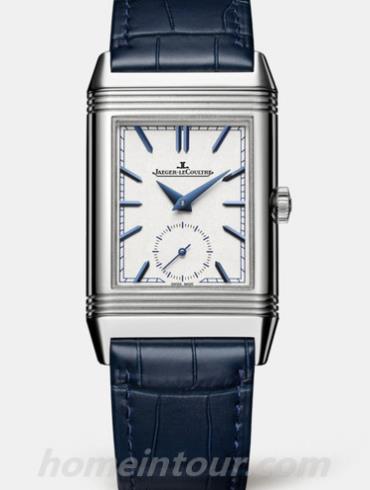 积家3908420男表Reverso翻转系列-蓝色表带/表径42.9 X 25.5mm