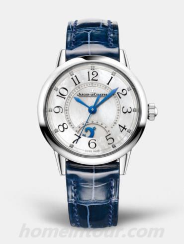 积家3468410女表约会系列-蓝色表带/表径29mm