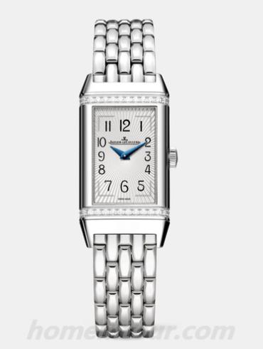 积家3288120女表Reverso翻转系列-表带/表径40.1 X 20mm