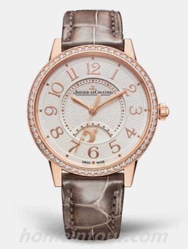 积家3442440女表约会系列-棕色表带/表径34mm