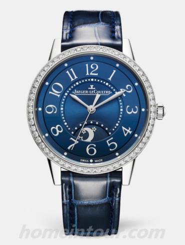 积家3448480女表约会系列-蓝色表带/表径34mm