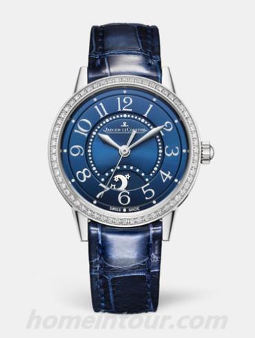 积家3468480女表约会系列-蓝色表带/表径29mm