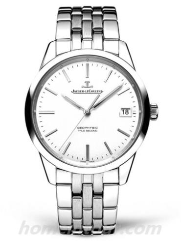 积家Q8018120男表Geophysic地球物理天文台腕表系列-银色表带/表径39.6mm