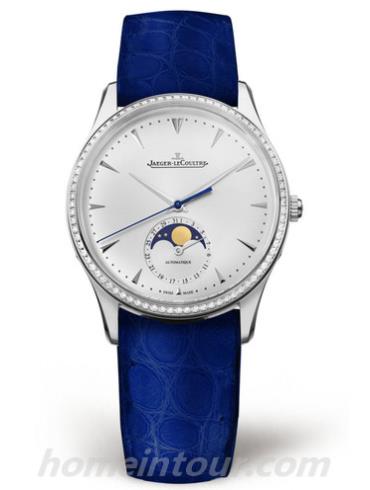 积家Q1258401女表Master大师系列-蓝色表带/表径34mm