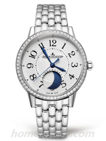 积家Q3578120女表约会系列-银色表带/表径34mm