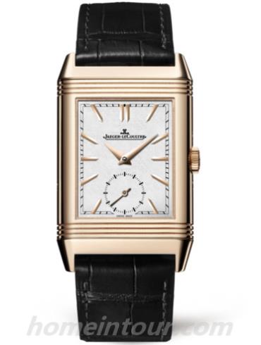 积家Q3902420男表Reverso翻转系列-深蓝色表带/表径42.9 X 25.5mm