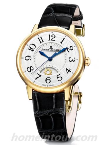 积家Q3441420女表约会系列-黑色表带/表径34mm