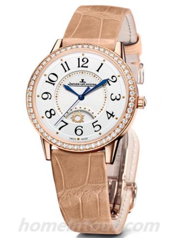 积家Q3612420女表约会系列-棕色表带/表径38.2mm