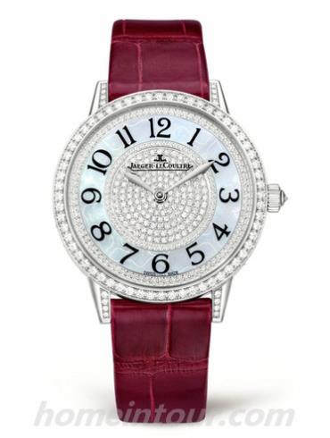 积家Q3563431女表约会系列-红色表带/表径34mm