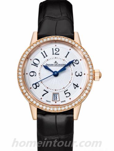 积家Q3512421女表约会系列-棕色表带/表径27.5mm