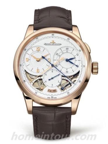 积家Q6012421男表Duomètre双翼系列-棕色表带/表径42mm