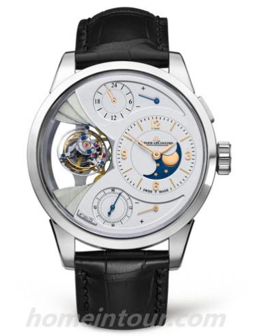 积家Q6086420男表Duomètre双翼系列-黑色表带/表径42mm