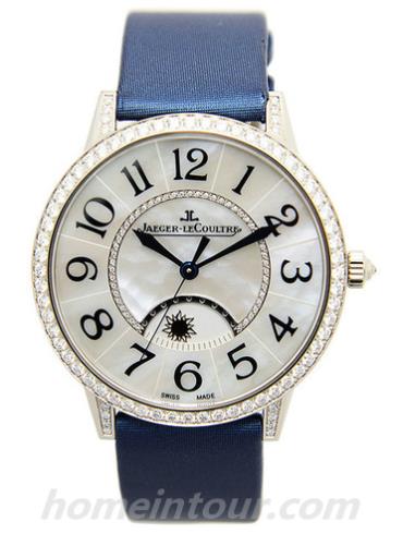 积家Q3433490女表约会系列-深蓝色表带/表径36mm