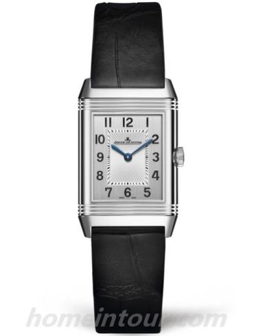 积家Q2668430女表Reverso翻转系列-黑色表带/表径33.2 X 20.7mm