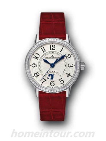 积家3468422女表约会系列-酒红色表带/表径29mm