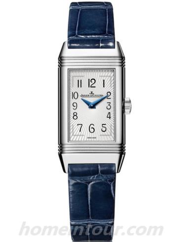 积家Q3358420女表Reverso翻转系列-蓝色表带/表径40.1x20mm