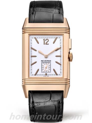 积家Q3782520男表Reverso翻转系列-黑色表带/表径46.8 X 27.4mm