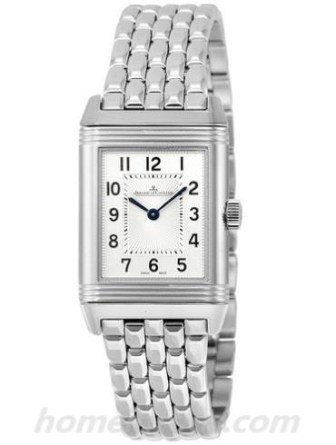 积家Q2668130男表Reverso翻转系列-银色表带/表径34.2 X 21mm