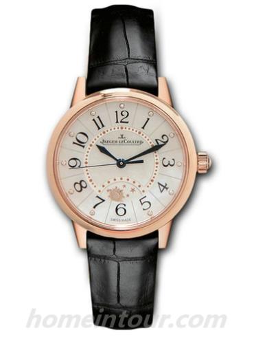 积家Q3542490女表约会系列-黑色表带/表径37.5mm