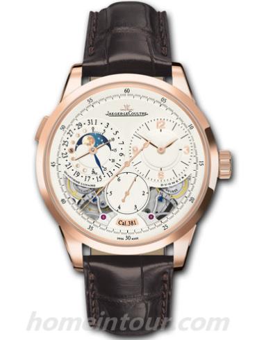 积家Q6042522男表Duomètre双翼系列-棕色表带/表径42mm