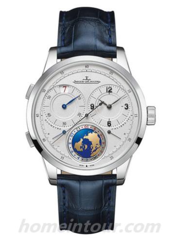 积家Q606352J男表Duomètre双翼系列-蓝色表带/表径42mm