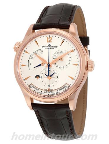 积家Q1422521男表Master大师系列-棕色表带/表径39mm