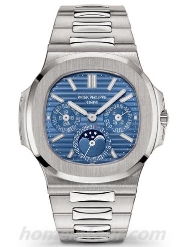 百达翡丽5740_1G-001男表Nautilus系列-银色表带/表径40mm