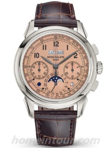 百达翡丽5270P-001男表超级复杂功能时计系列-棕色表带/表径41mm