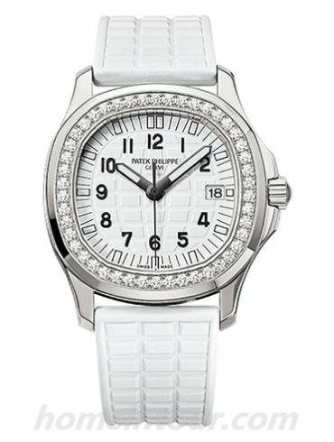 百达翡丽5067A-024女表Aquanaut系列-白色表带/表径35.6mm