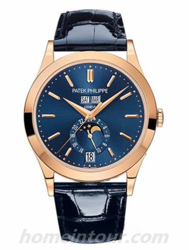 百达翡丽5396R-014男表复杂功能时计系列-蓝色表带/表径38.5mm