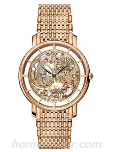 百达翡丽5180_1R-001男表复杂功能时计系列-玫瑰金色表带/表径39mm