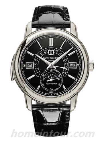百达翡丽5316P-001男表超级复杂功能时计系列-黑色表带/表径40.2mm