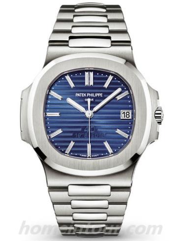 百达翡丽5711_1P-001男表Nautilus系列-银色表带/表径40mm