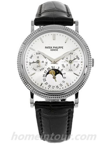 百达翡丽5039G-001男表超级复杂功能时计系列-黑色表带/表径35.2mm