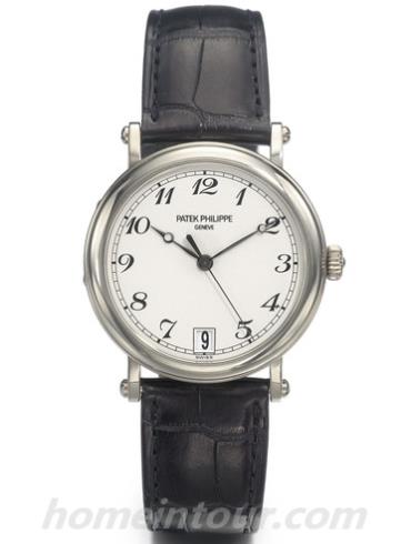 百达翡丽5053G-001男表Calatrava系列-黑色表带/表径35.6mm