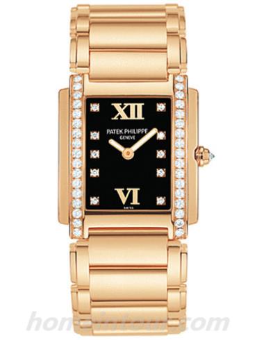 百达翡丽4908_11R-001女表Twenty4系列-金色表带/表径22 x 26.3mm