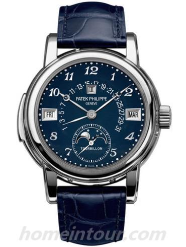 百达翡丽5016A-010男表Calatrava系列-深蓝色表带/表径36.8mm