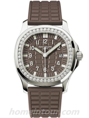 百达翡丽5067A-023女表Aquanaut系列-棕色表带/表径35.6mm