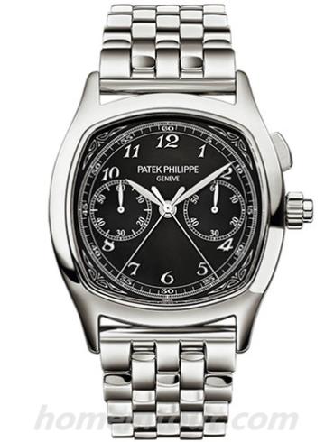 百达翡丽5950_1A-012男表超级复杂功能时计系列-银色表带/表径37 × 44.6mm