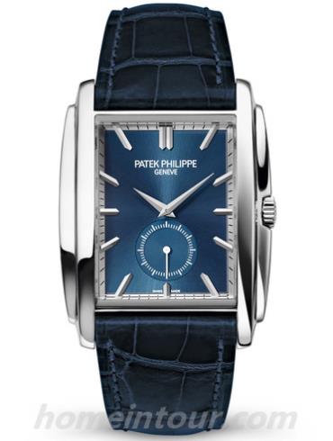 百达翡丽5124G-011男表Gondolo系列-闪亮海军蓝色表带/表径33.4 x 43mm