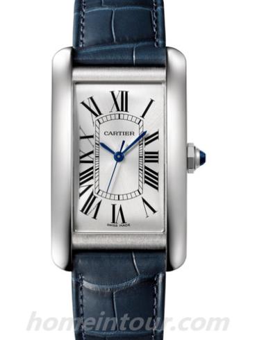 卡地亚WSTA0018男表坦克Tank系列-表带/表径45.10 x 26.60mm