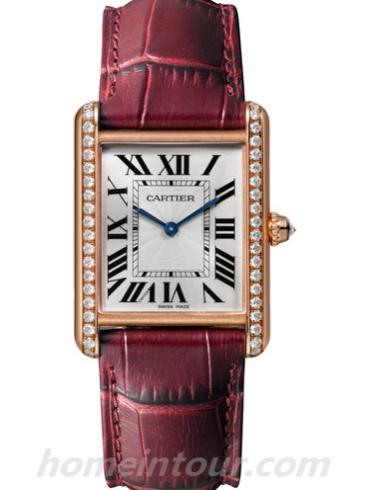 卡地亚WJTA0014男表坦克Tank系列-表带/表径33.7 x 25.5mm