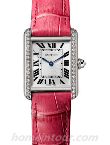 卡地亚WJTA0011女表坦克Tank系列-表带/表径29.5 x 22.0mm