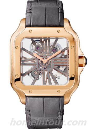 卡地亚WHSA0010男表山度士Santos系列-表带/表径39.8mm