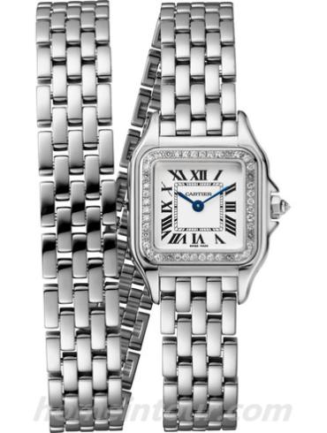 卡地亚WJPN0012女表panthere猎豹系列-银色表带/表径20 x 25mm
