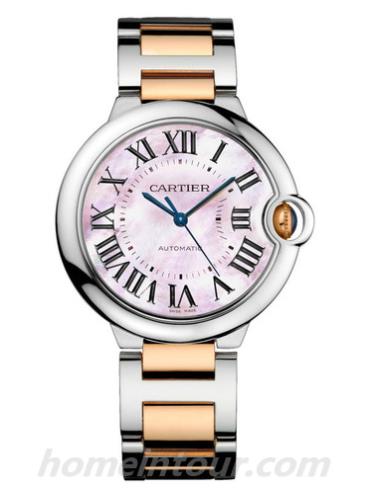 卡地亚W2BB0011女表蓝气球Ballon Blue系列-间金色表带/表径36.6mm